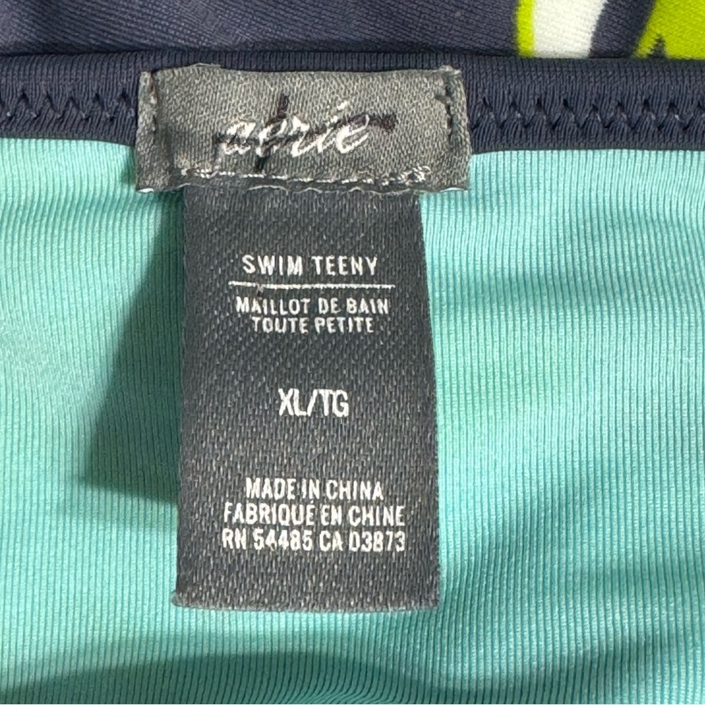 Nwot Aerie Bikini Bottom Triangle String Tie Blue… - image 6